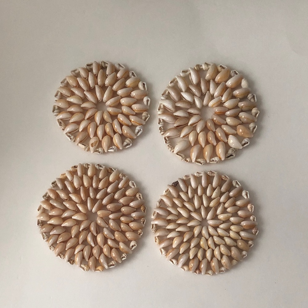 Anthropologie Shell Coasters
